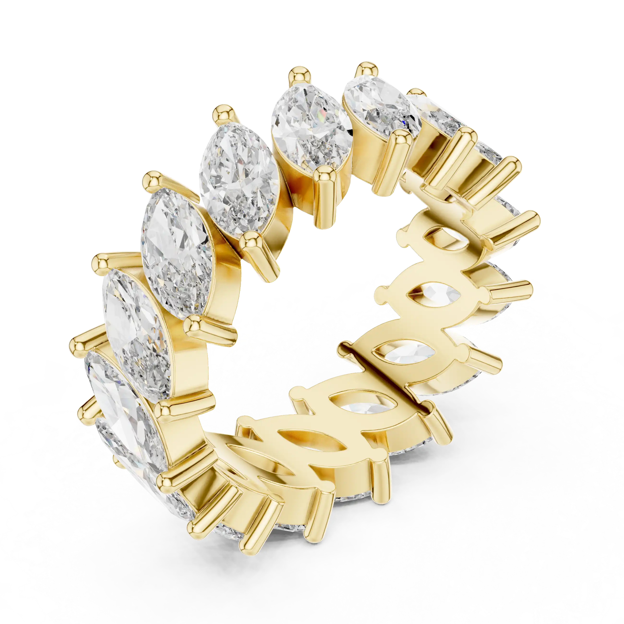 Marquise Cut Lab Grown Diamond Eternity Ring | Cassiel