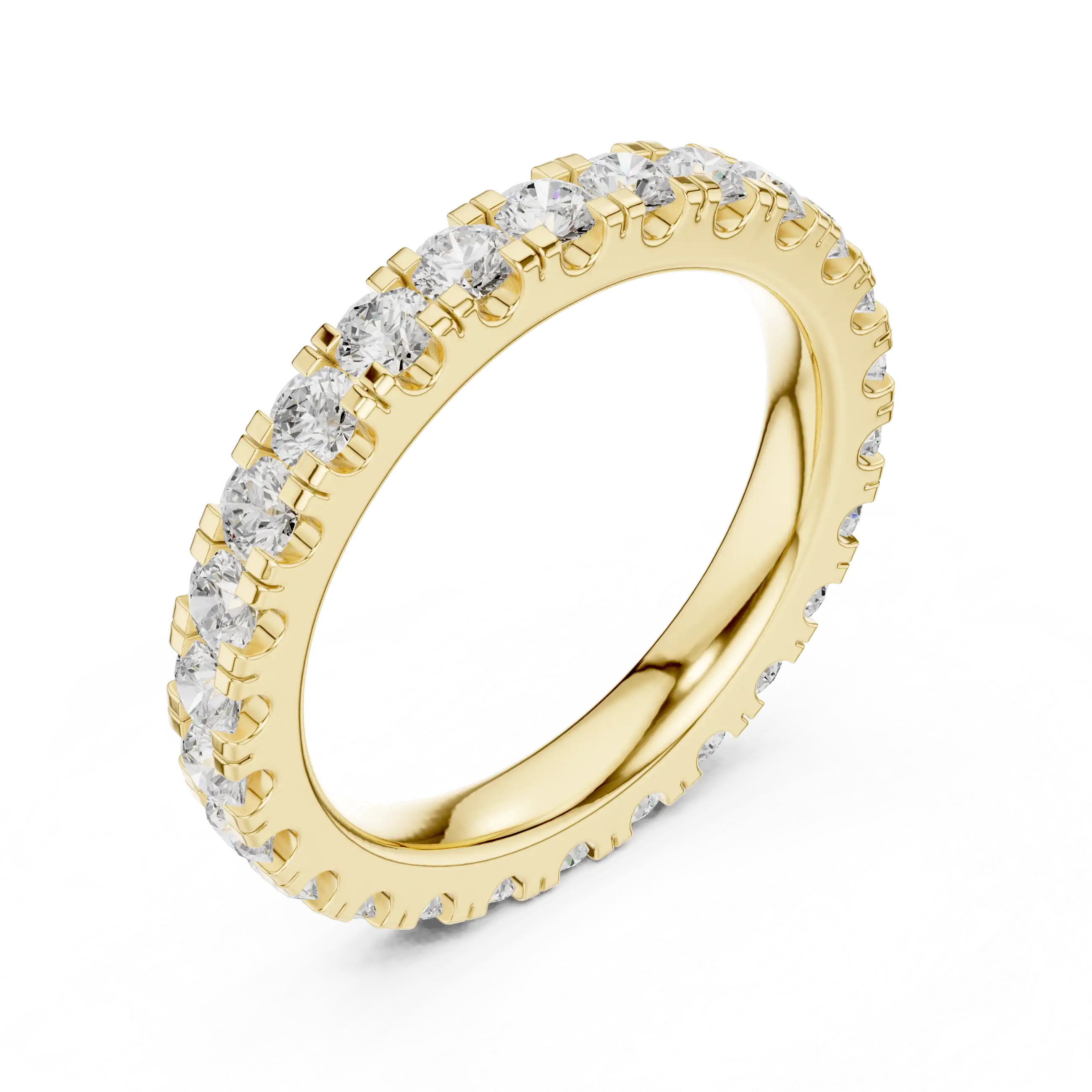 Classic Round Lab Grown Diamond Eternity Ring |  Ishya