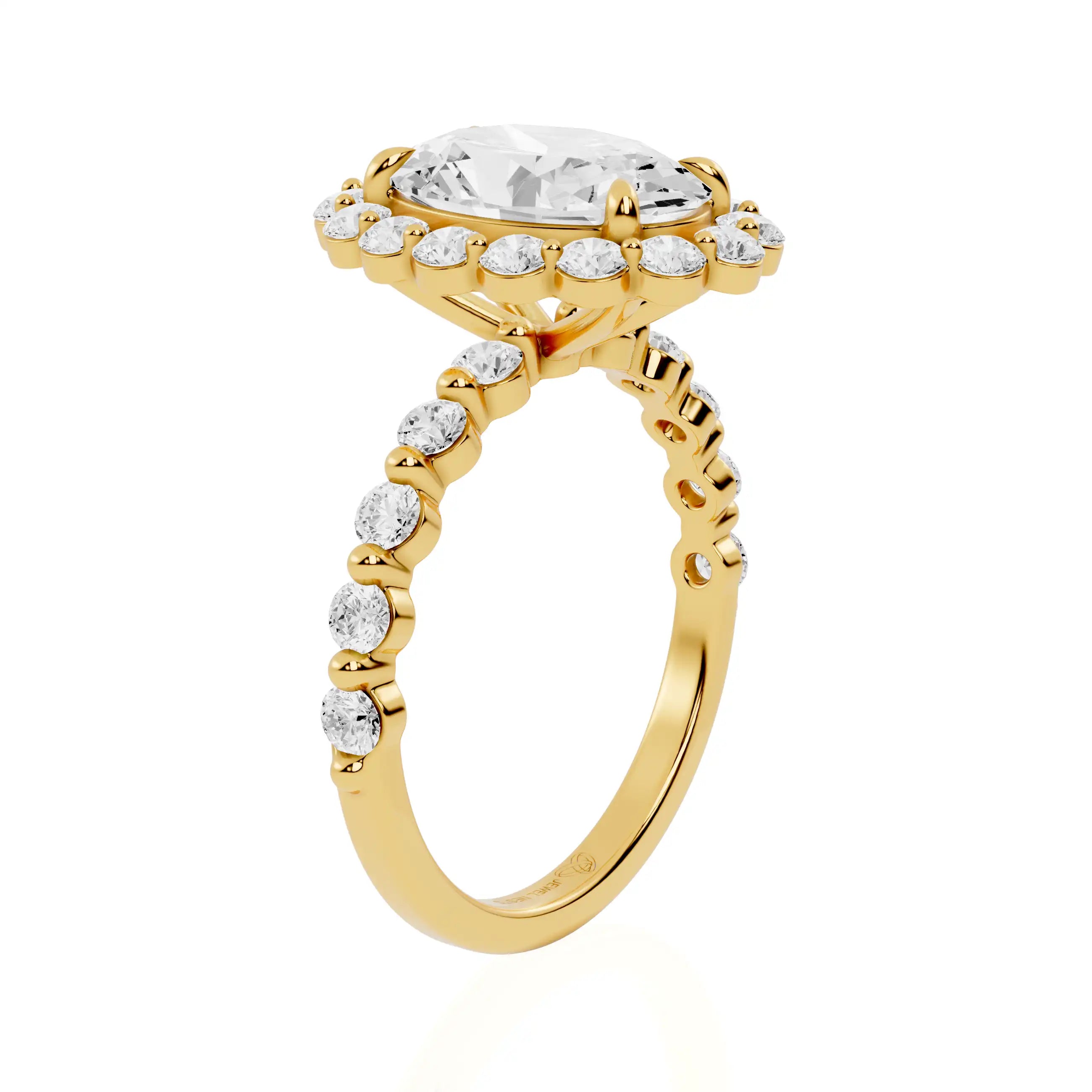 Bubble Halo Lab Grown Diamond Ring | Epic Glory