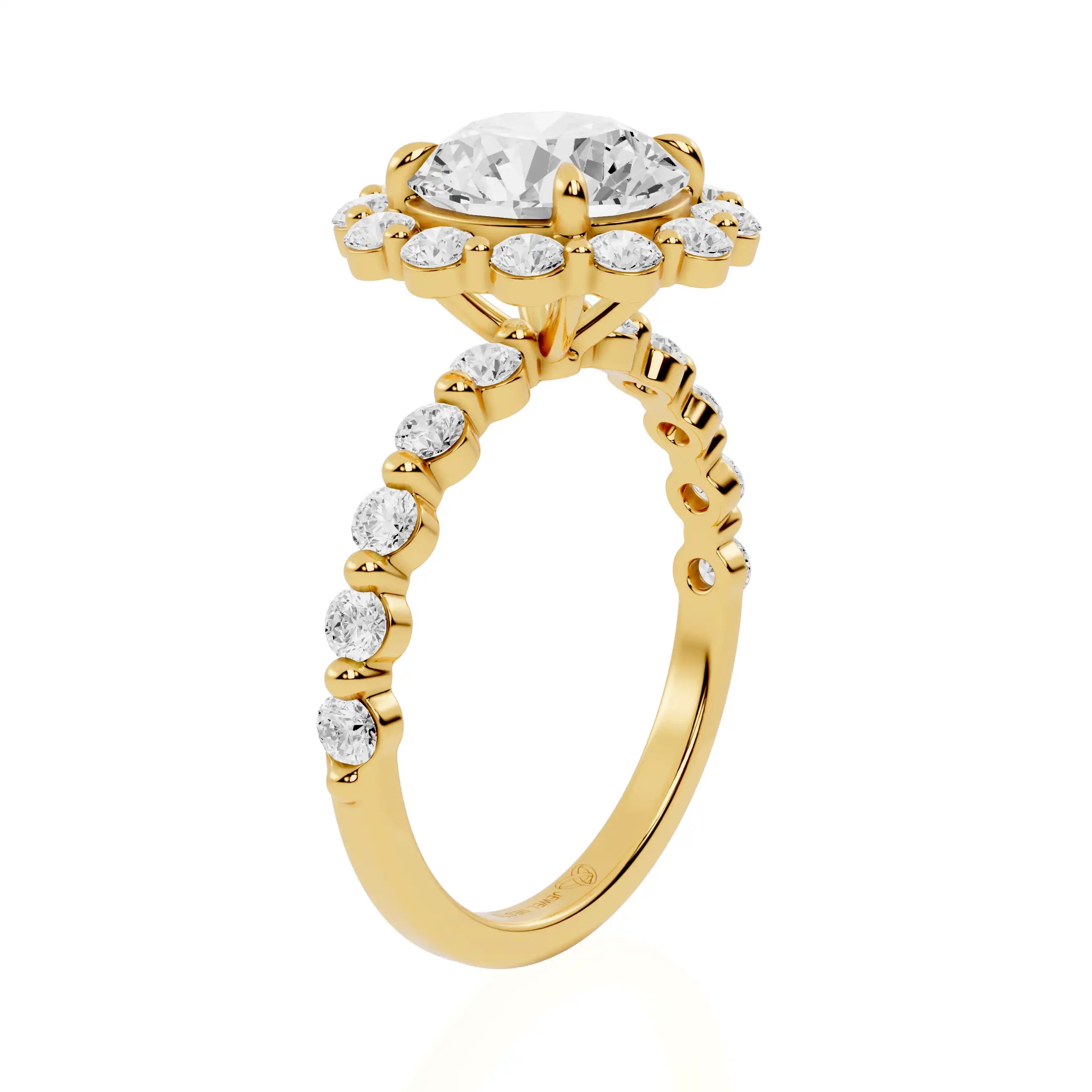 Bubble Halo Lab Grown Diamond Ring | Epic Glory