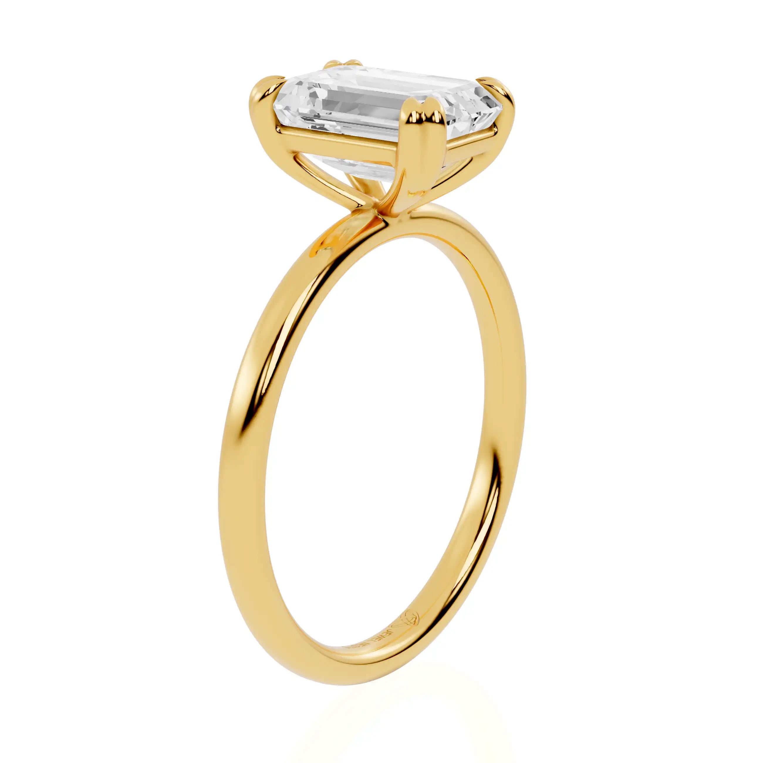 Double Prong Lab Grown Diamond Solitaire Engagement Ring | High Park