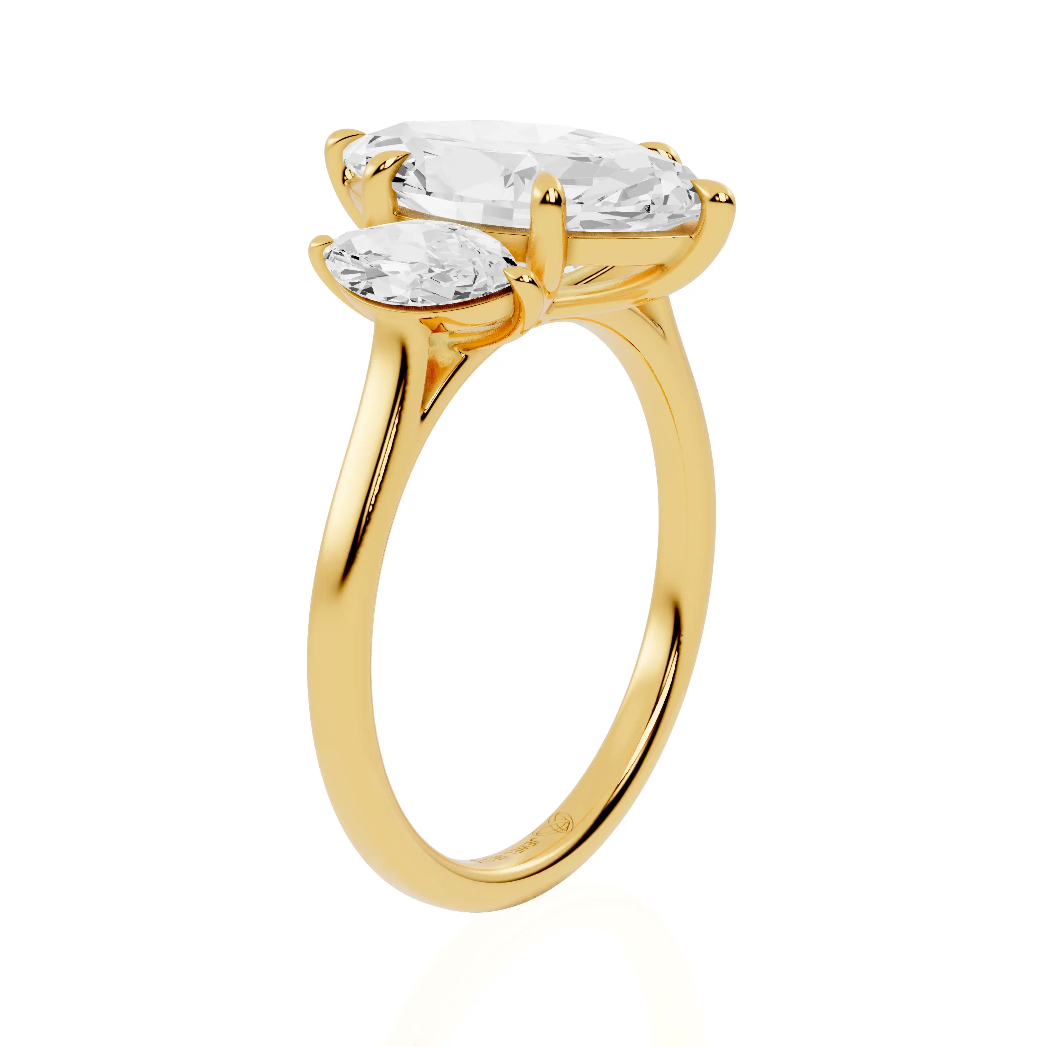 Three-Stone Lab Grown Diamond Engagement Ring | Macau Zephyr