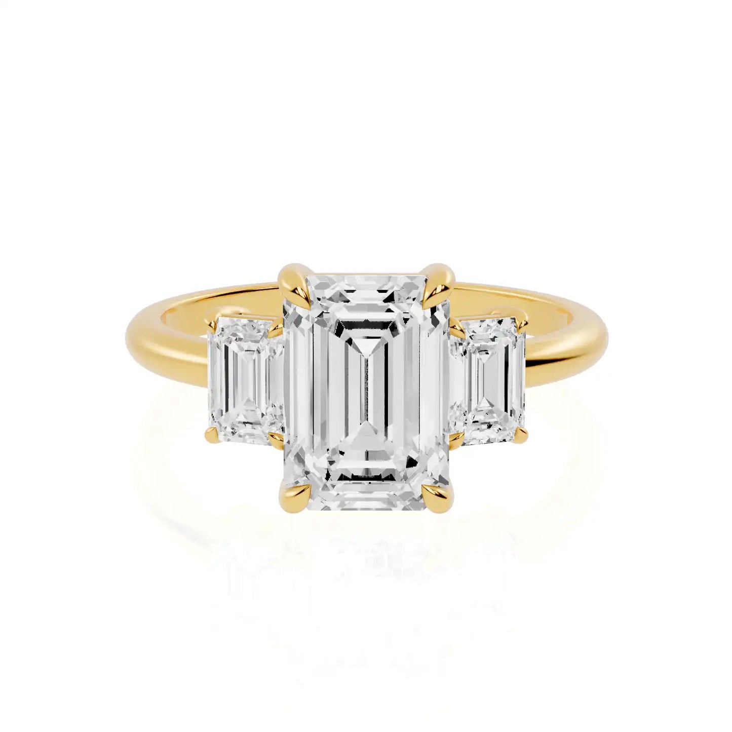 Three Stone Lab Grown Diamond Engagement Ring | Jaipur Solstice