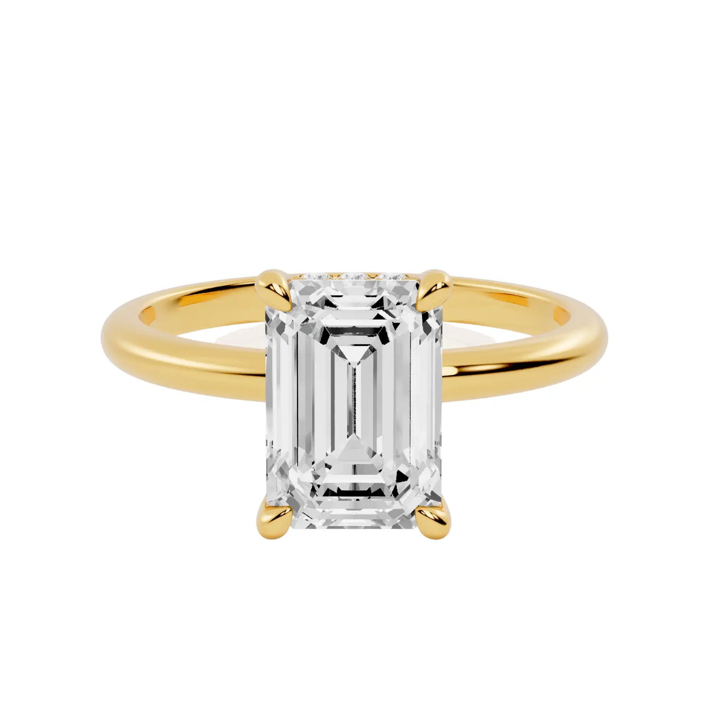 Hidden Halo Lab Grown Diamond Solitaire Engagement Ring | Zurich Sparkle