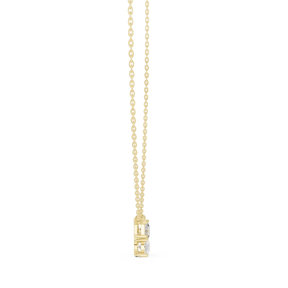 Three-Stone Mixed-Cut Lab Grown Diamond Necklace | Elodie