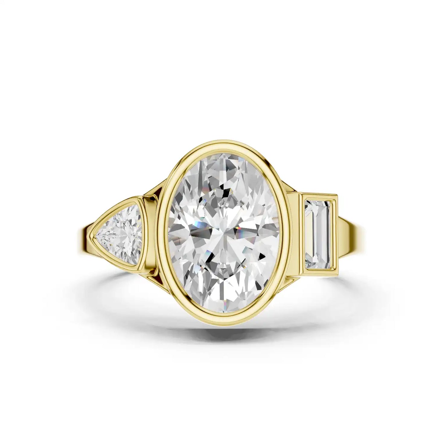 Oval Cut Lab Grown Diamond Engagement Ring | Leonor Promise