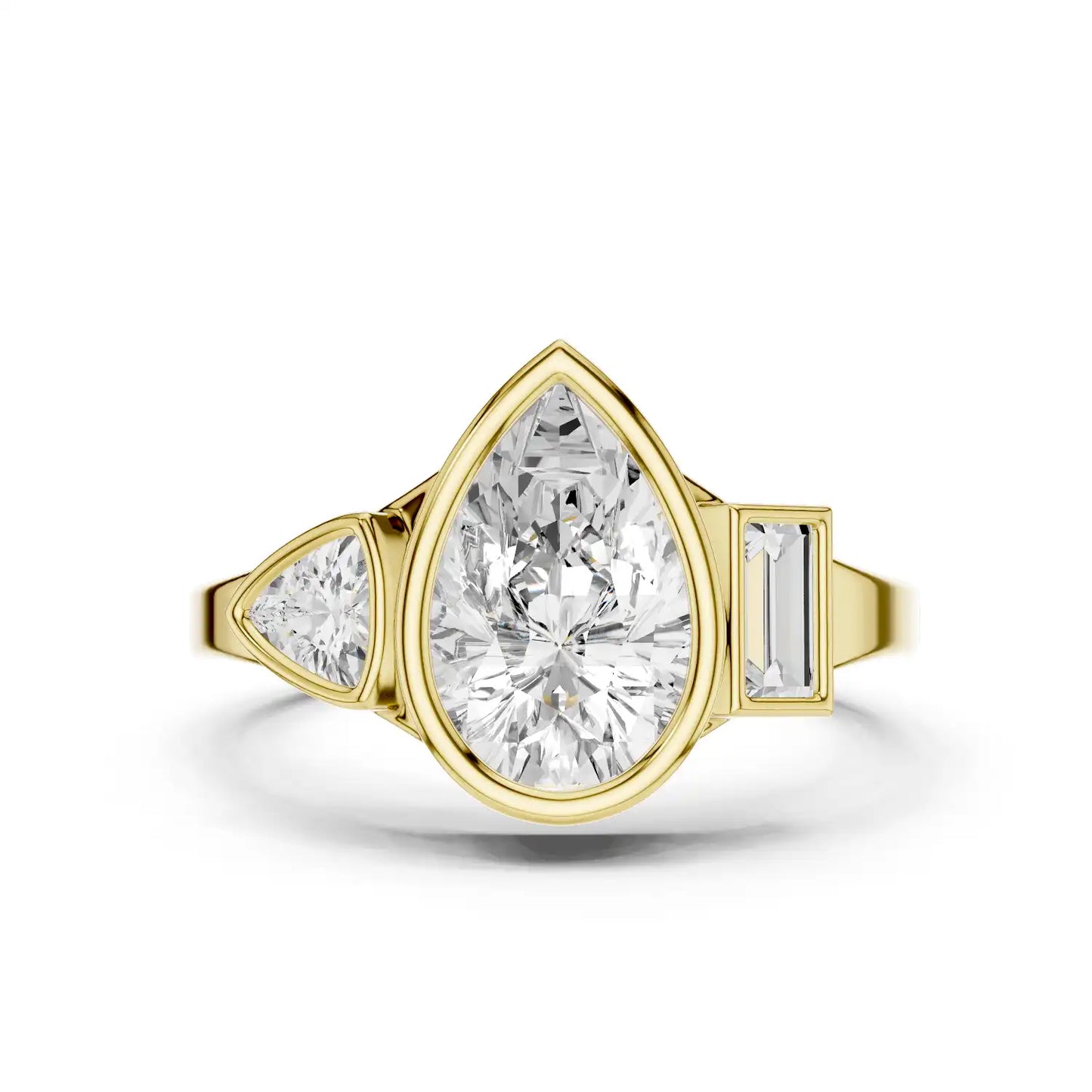 Pear Cut Lab Grown Diamond Engagement Ring | Helena Brilliance