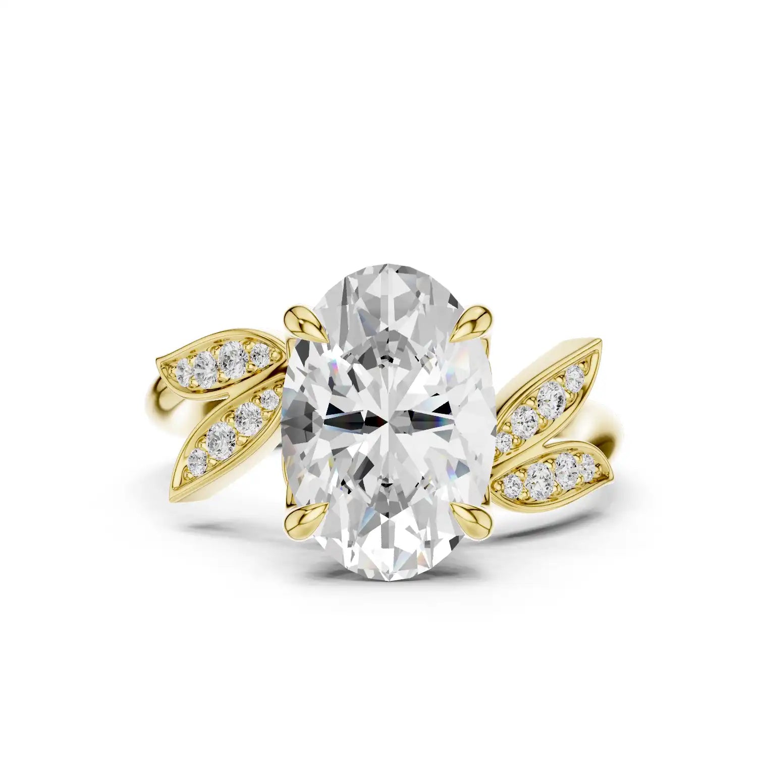 Oval Cut Lab Grown Diamond Engagement Ring | Yukon Canopy