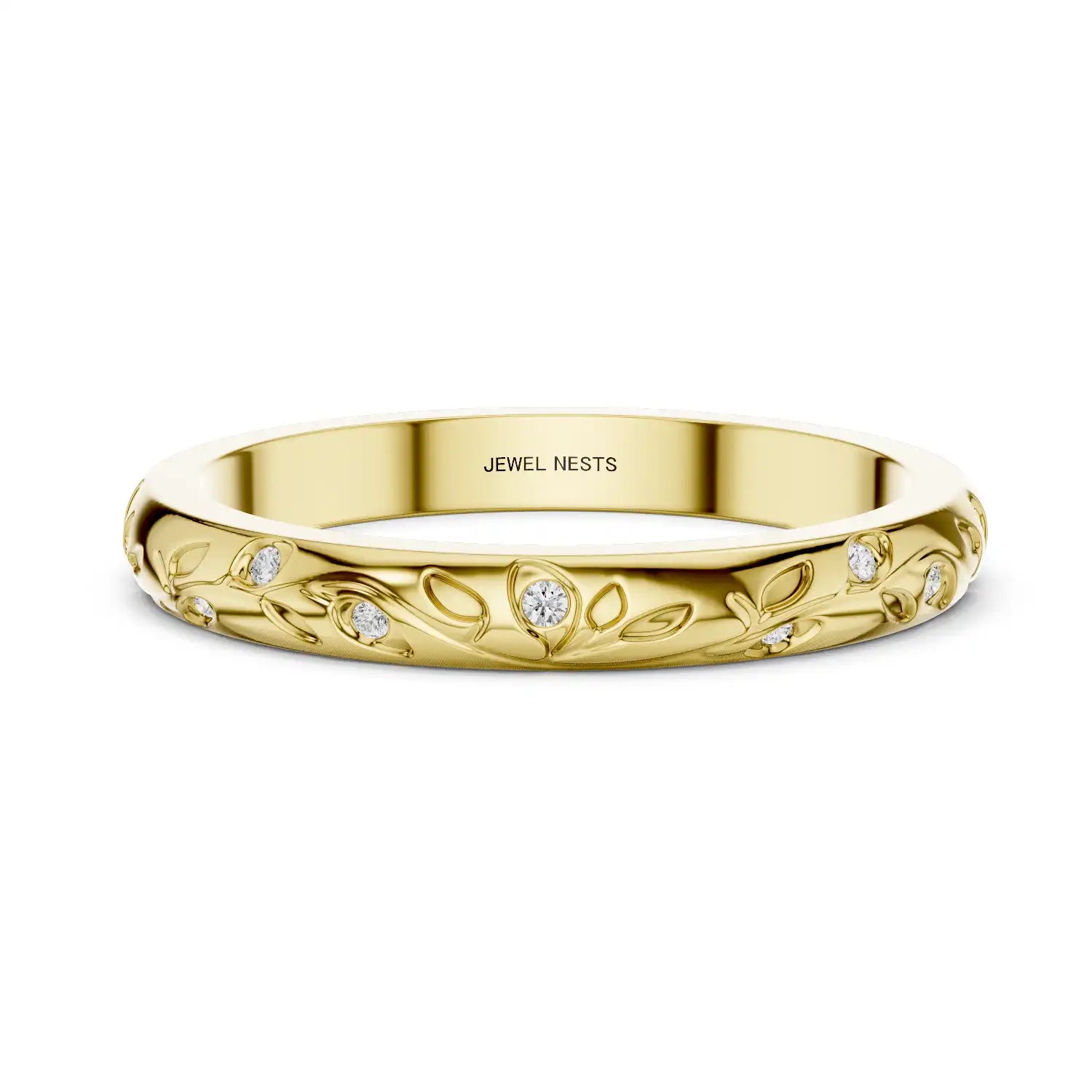 Nature Inspired Wedding Band | Eloura