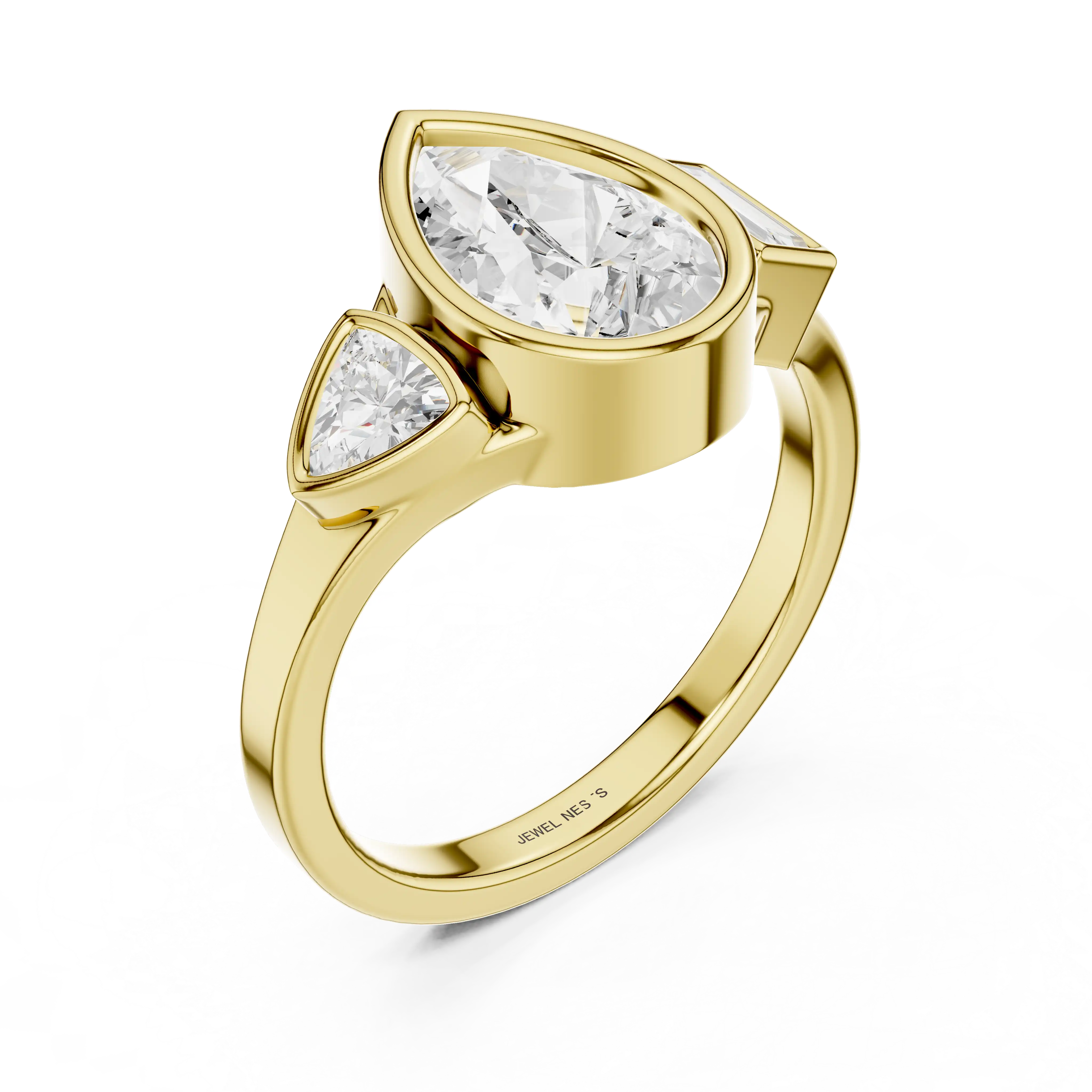 Pear Cut Lab Grown Diamond Engagement Ring | Helena Brilliance