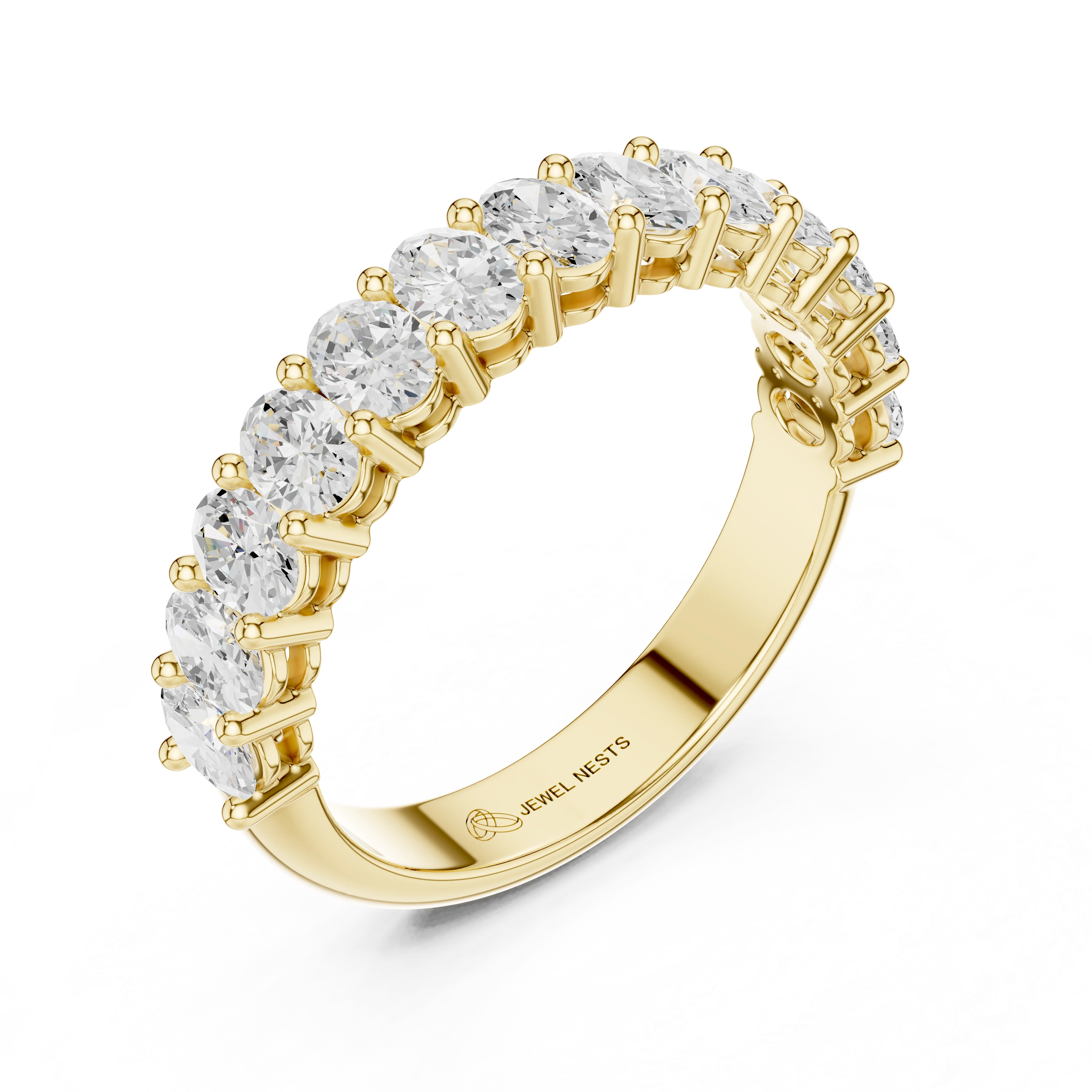 Oval Lab Grown Diamond Stackable Wedding Band | Asteriq
