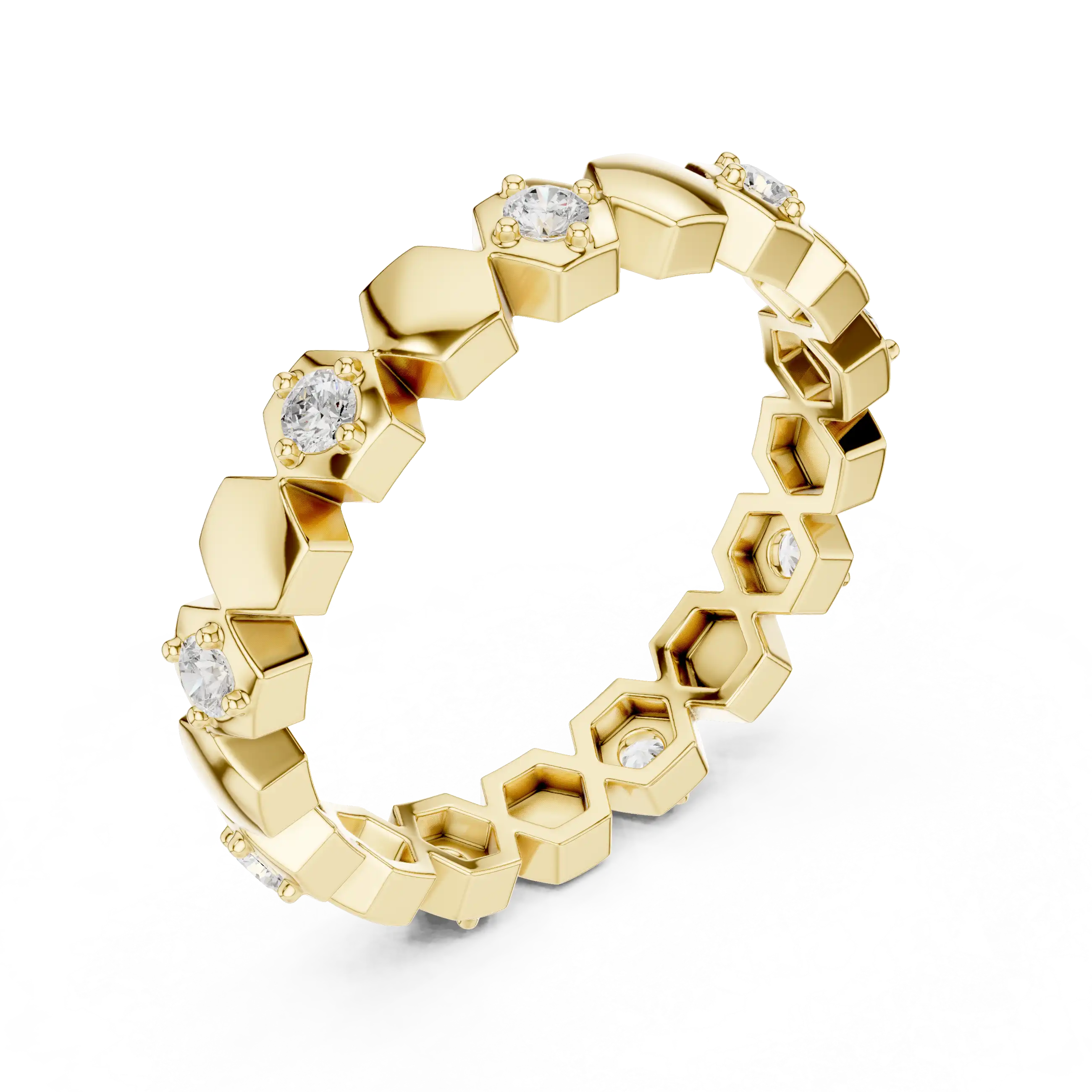 Round Lab Grown Diamond Eternity Ring | Domira
