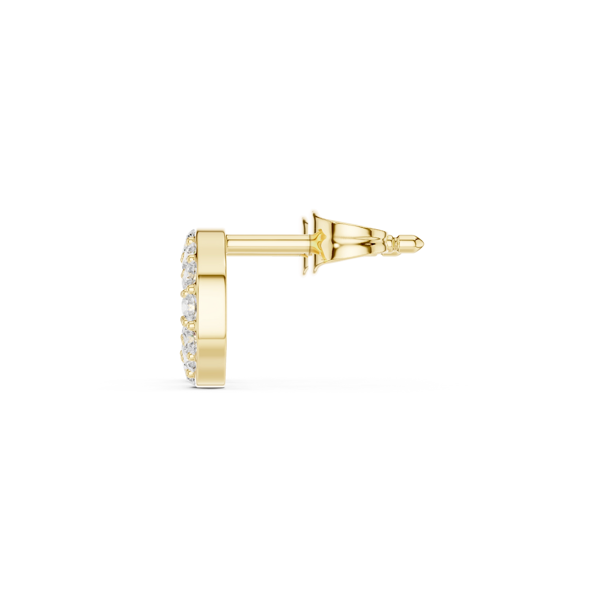 Lab Grown Diamond Earrings - Shimmering Circle Style | Mesfina