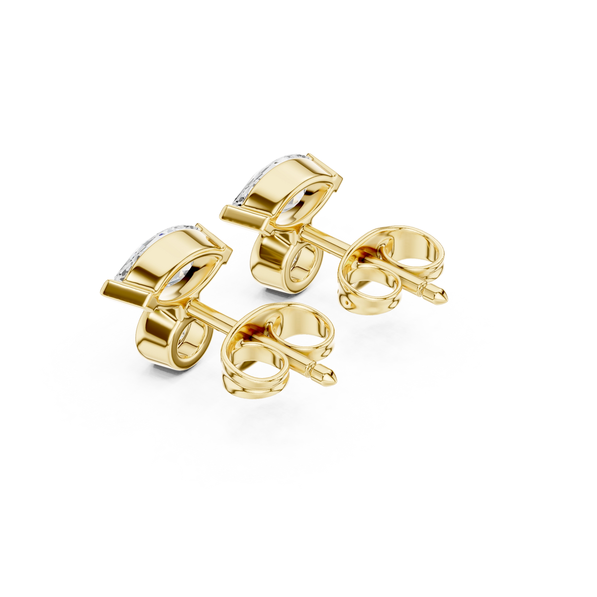 Lab Grown Diamond Earrings - Marquise & Round Brilliant Design | Hiwotia