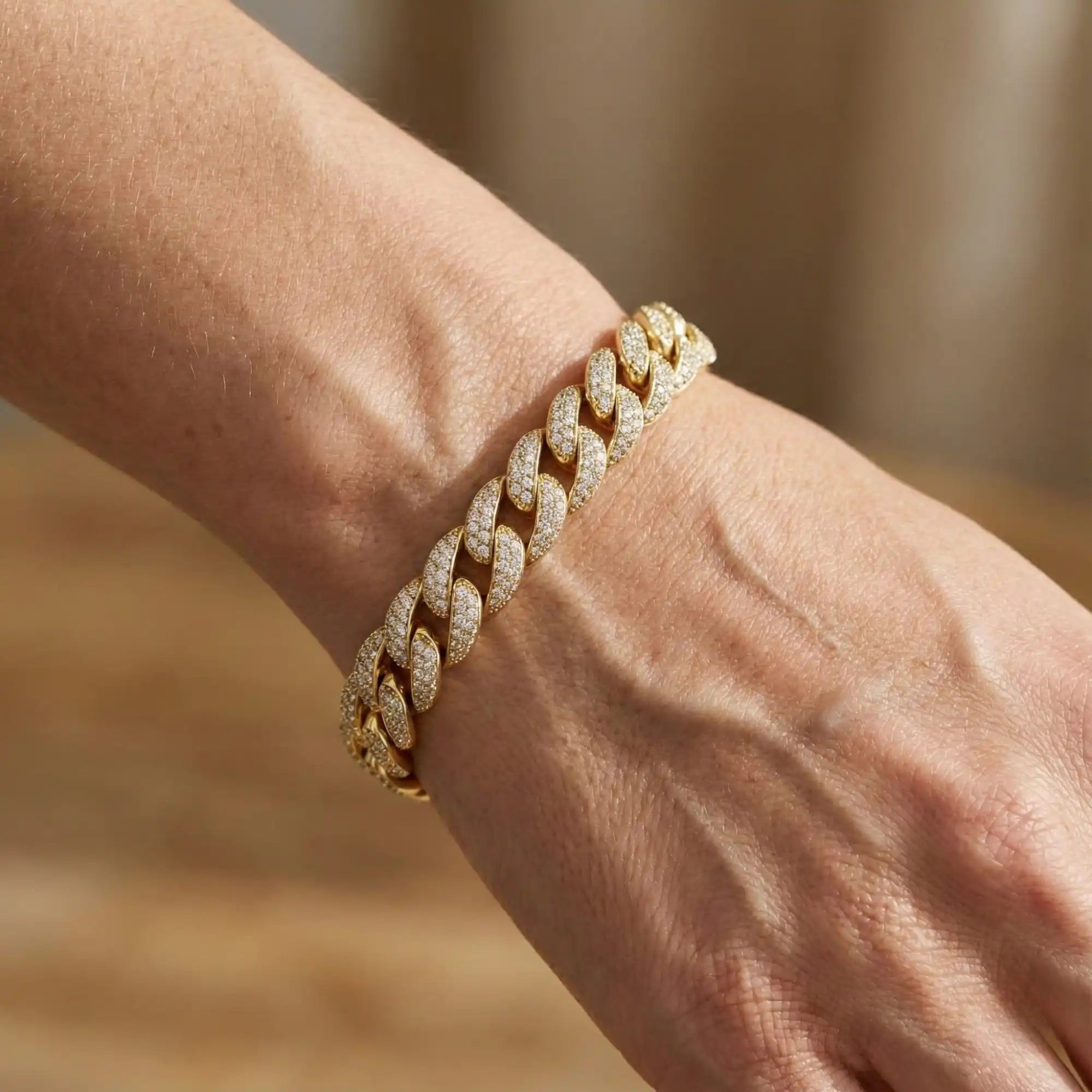 Iconic Iced-Out Cuban Link Bracelet | Gemma