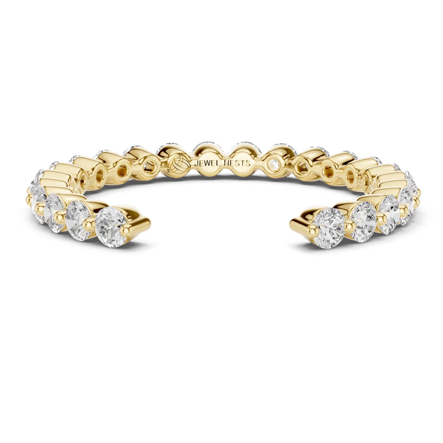 Open Gap Round Diamond Ring