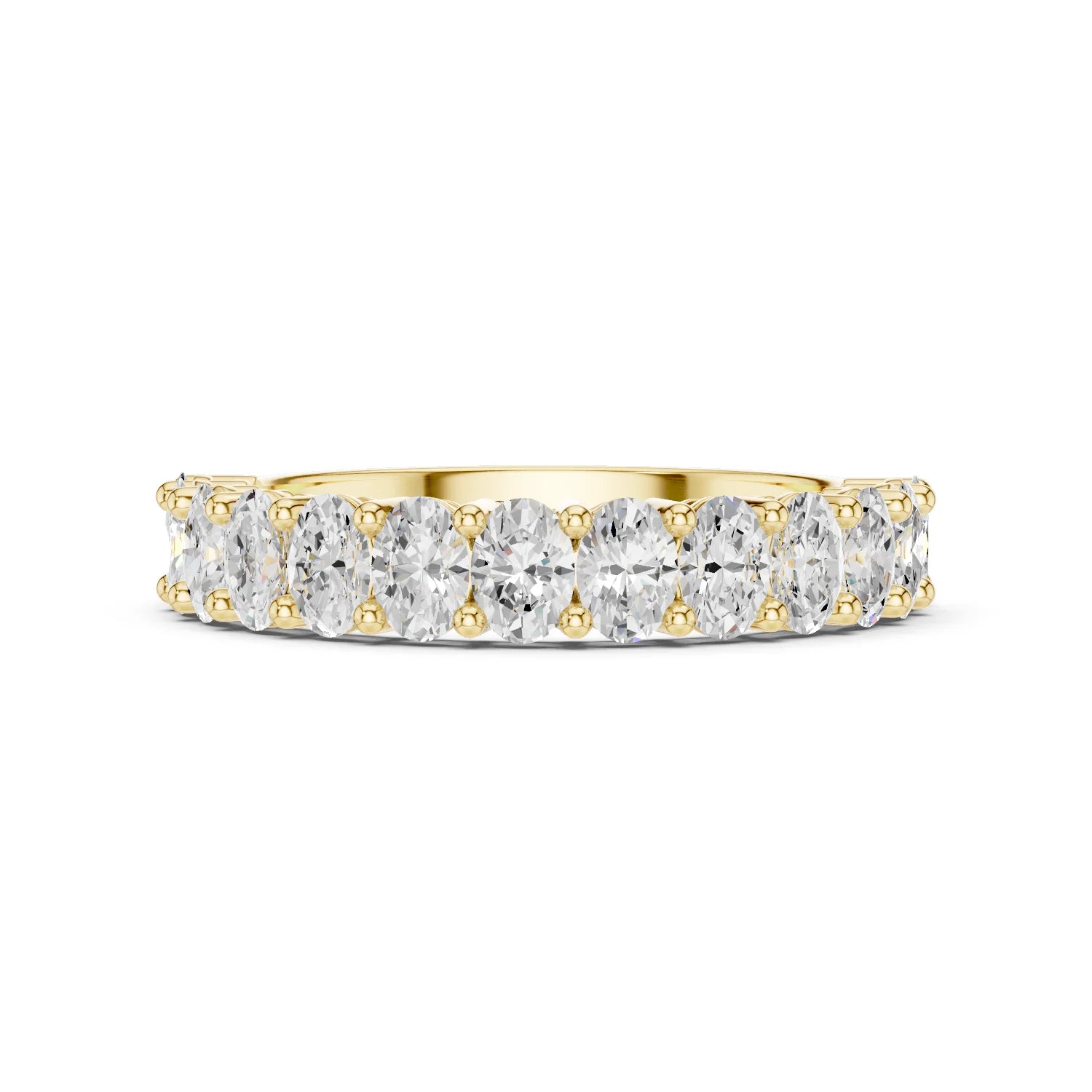Oval Lab Grown Diamond Stackable Wedding Band
