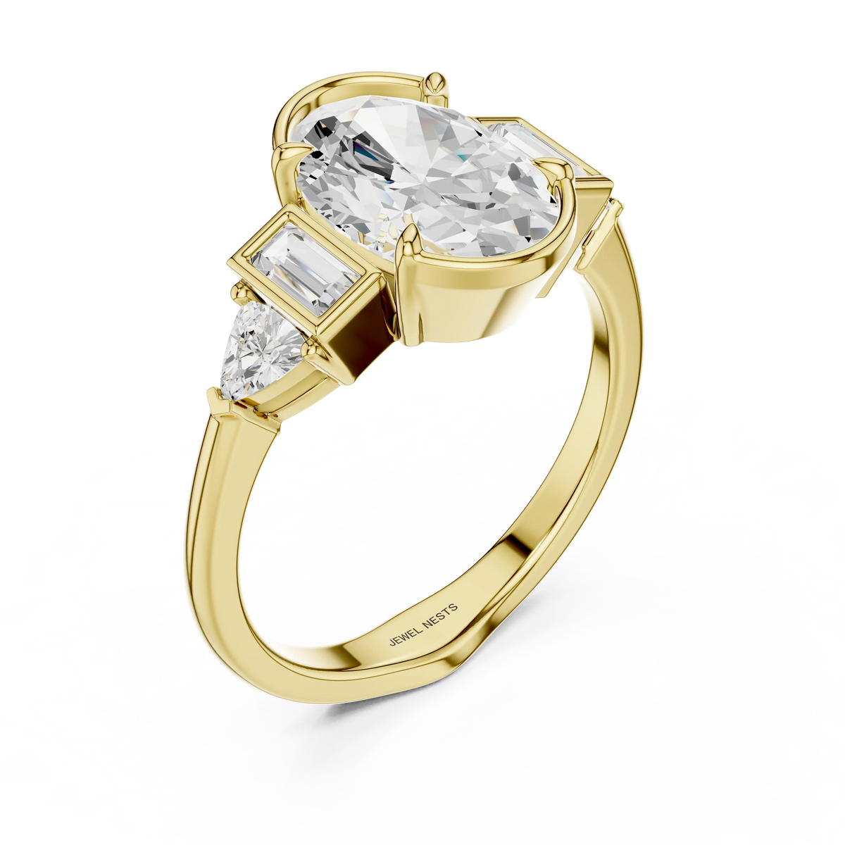 Oval Cut Lab Grown Diamond Engagement Ring | Eleanor Opulence