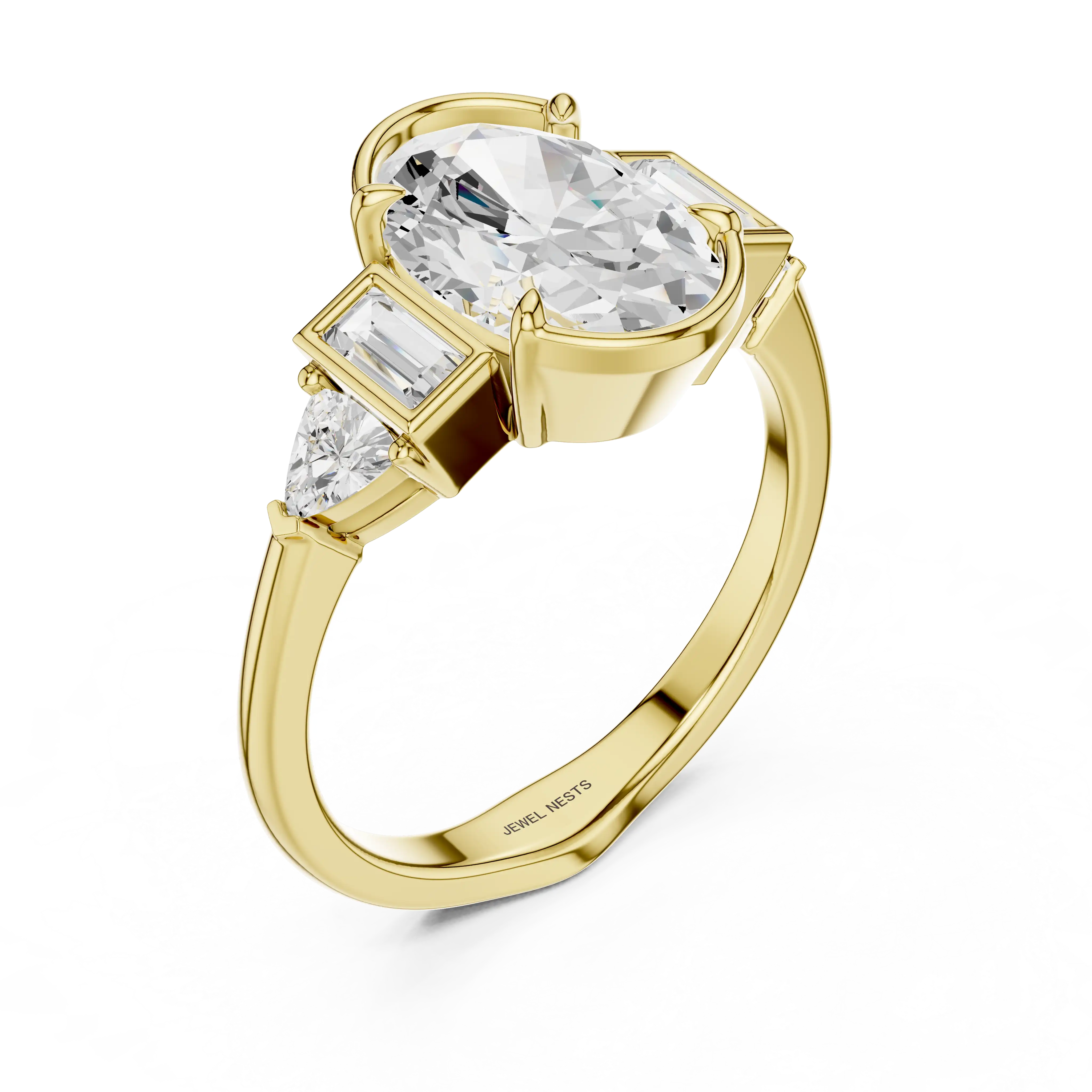 Oval Cut Lab Grown Diamond Engagement Ring | Eleanor Opulence