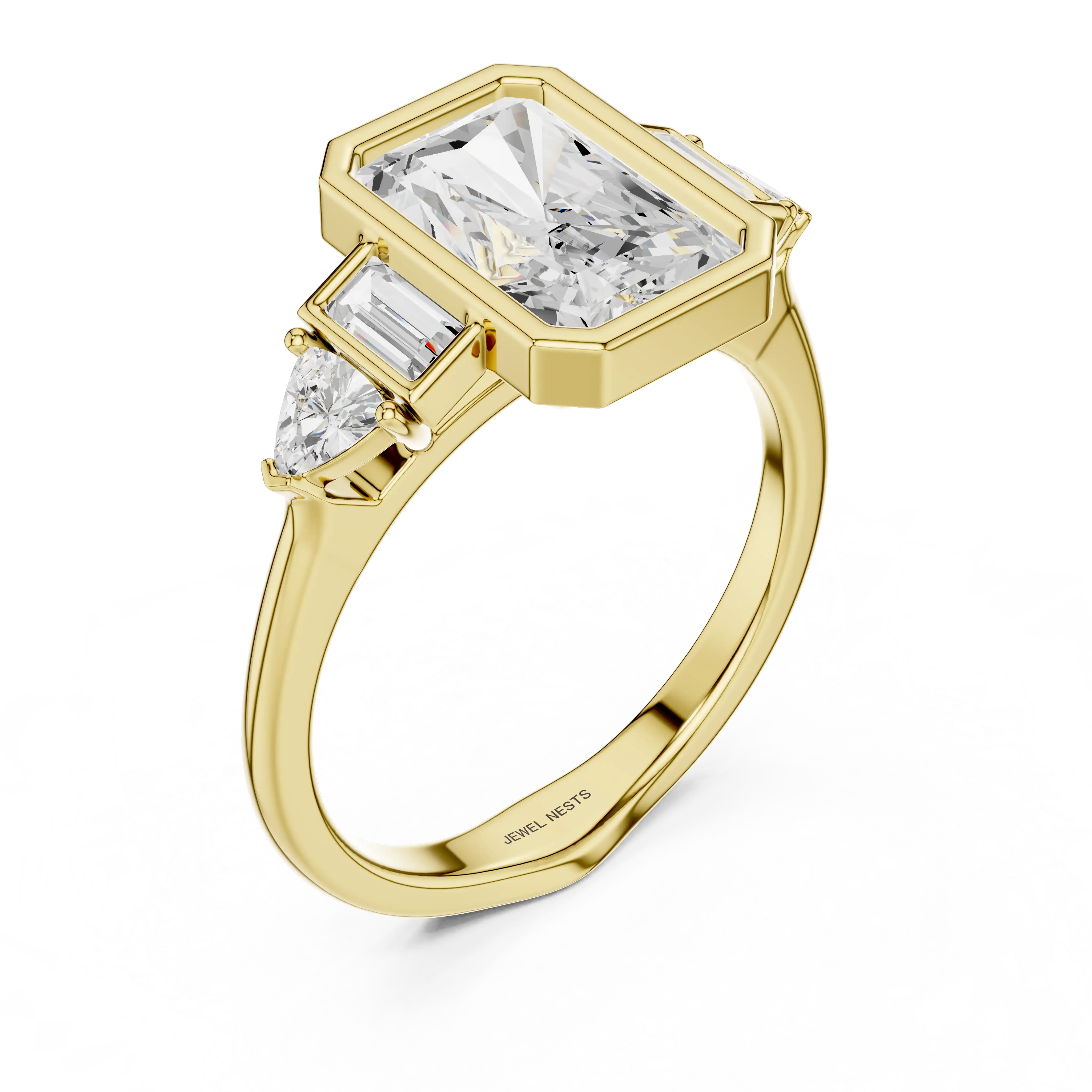 Radiant Cut Lab Grown Diamond Engagement Ring | Sonja Aura