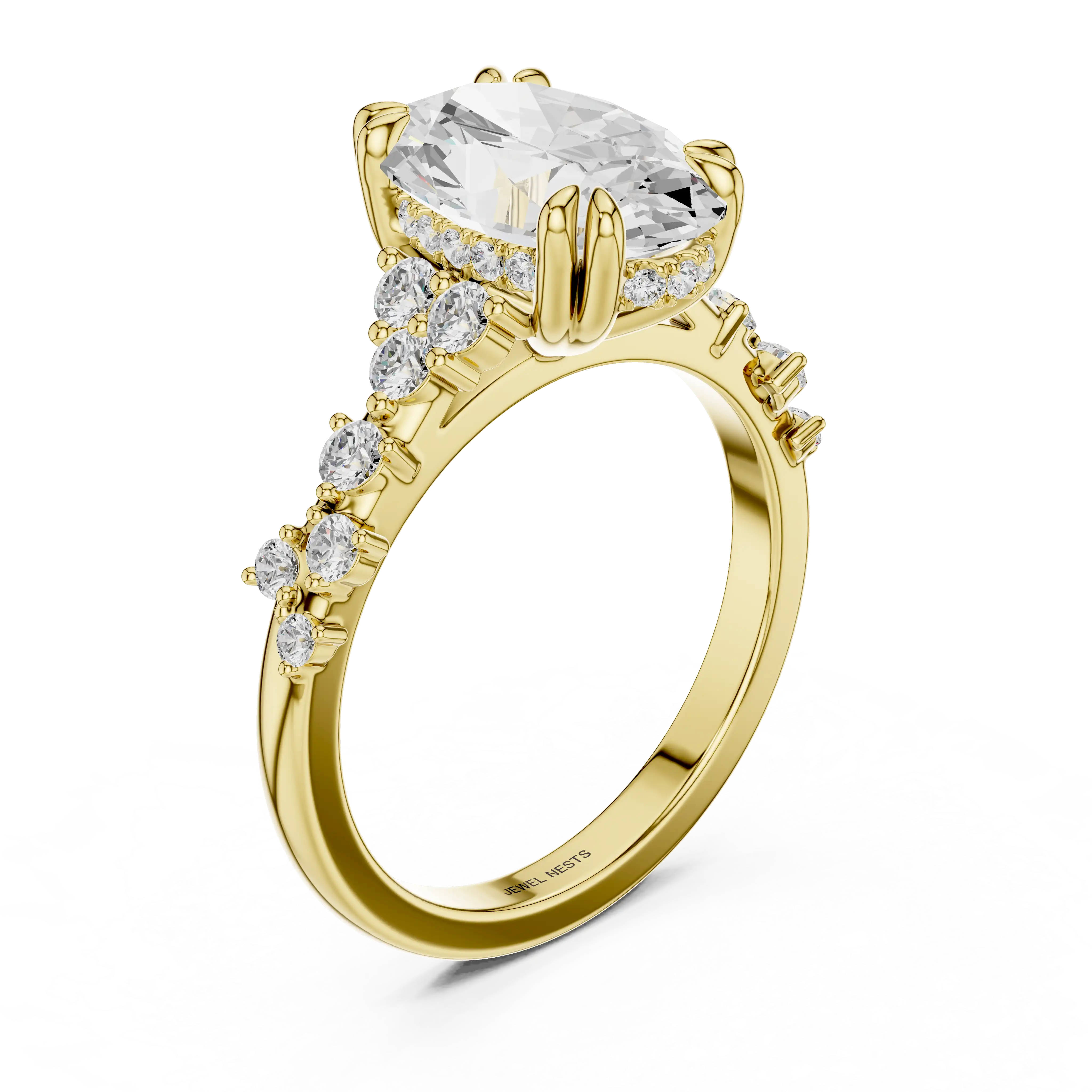 Oval Engagement Ring with Hidden Halo | Seattle Zenith