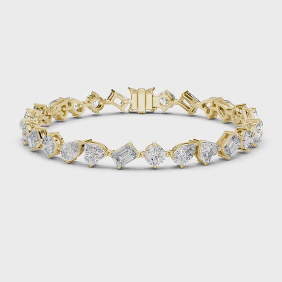 Multi-Shape Lab Grown Diamond Tennis Bracelet | Amalfi