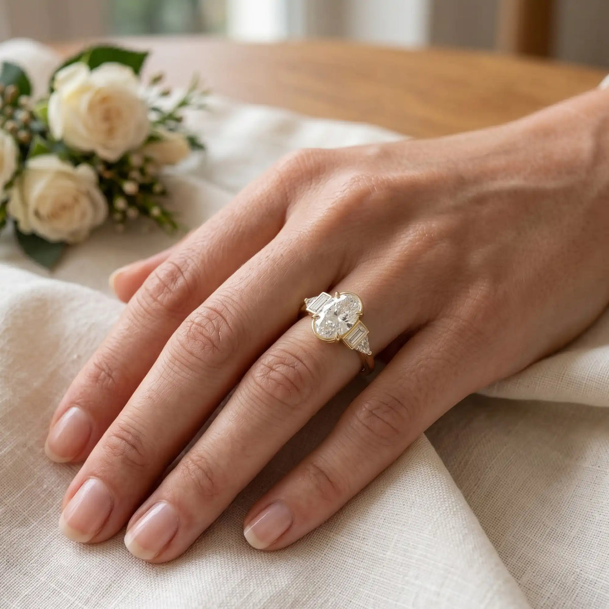 Oval Cut Lab Grown Diamond Engagement Ring | Eleanor Opulence