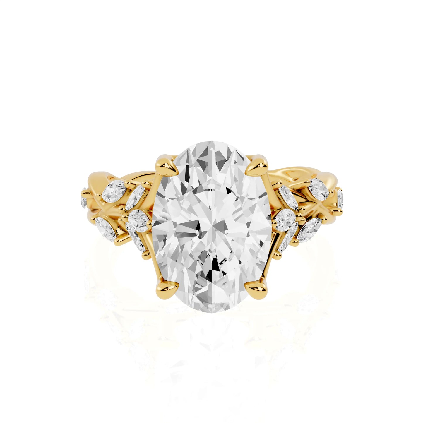 Buy Nature Inspired Diamond Engagement Ring