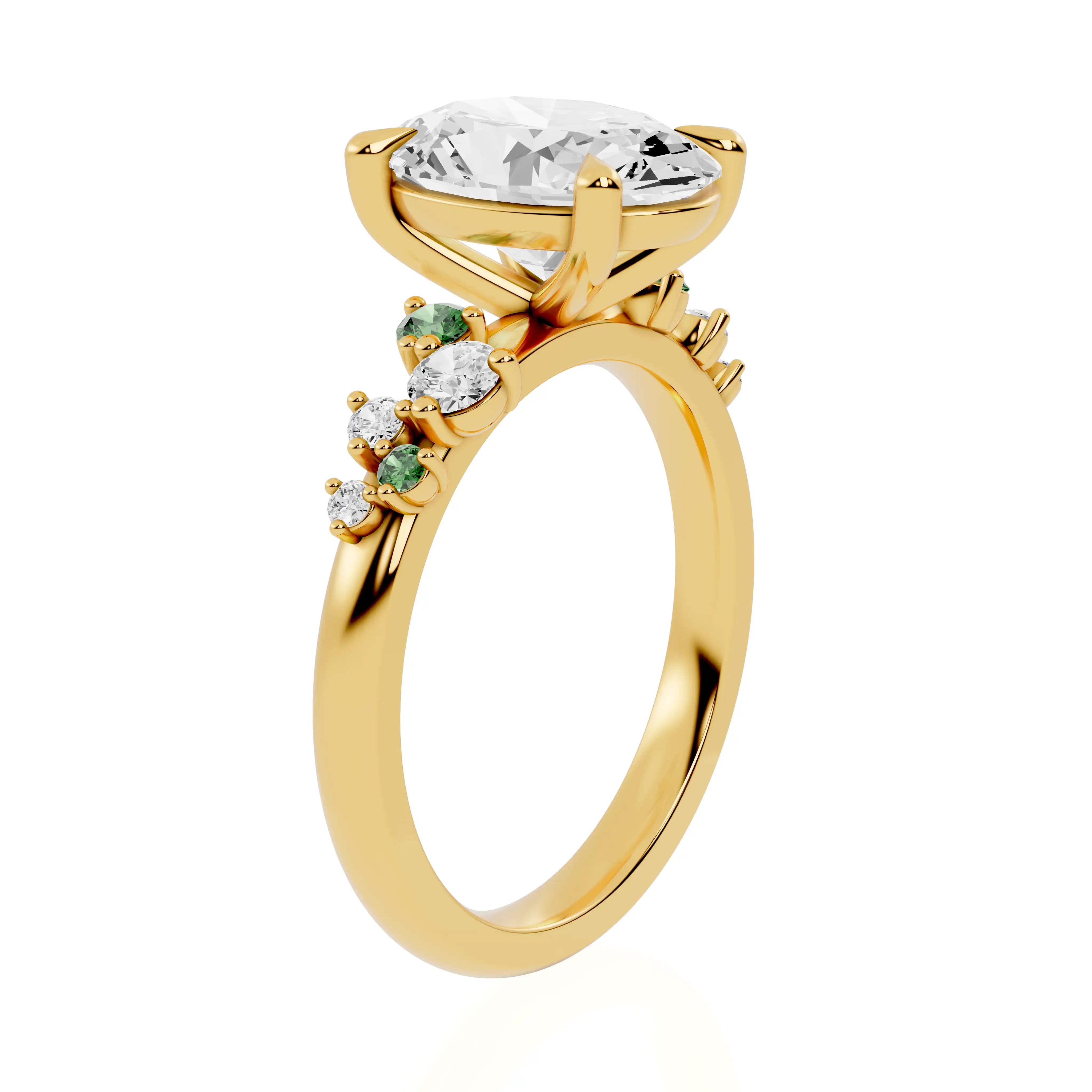 Nature-Inspired Oval Engagement Ring | San Antonio Sparks