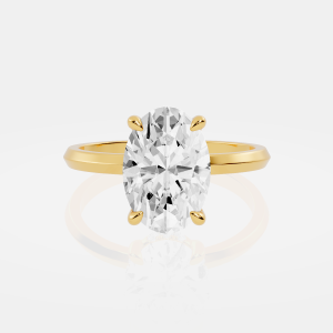 Milan Essence - Hidden Halo With Knife Edge Engagement Ring