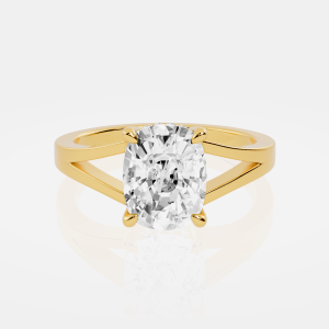 Lisbon Glimmer - Hidden Halo With Split Band Engagement Ring