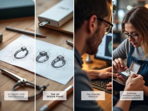 💍 Custom Ring Journey: From Sketch to Shipping Across the Border