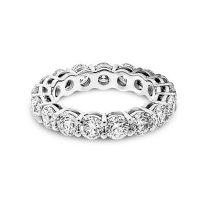 14kt Yellow Gold Elysia Round Lab Diamond Eternity Ring