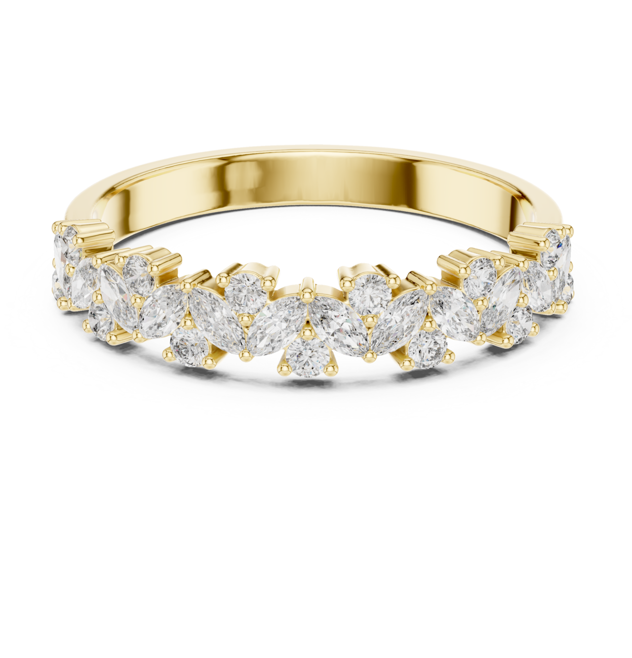Gem Marquise Round Ring