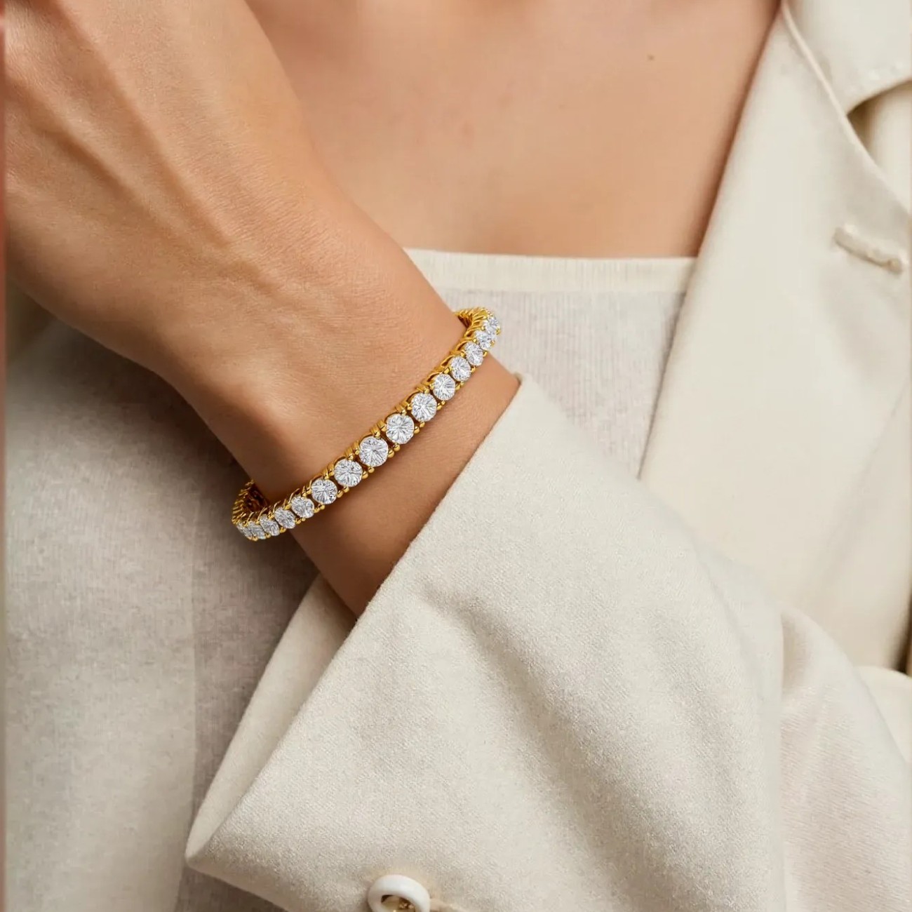 Round Tennis Bracelet