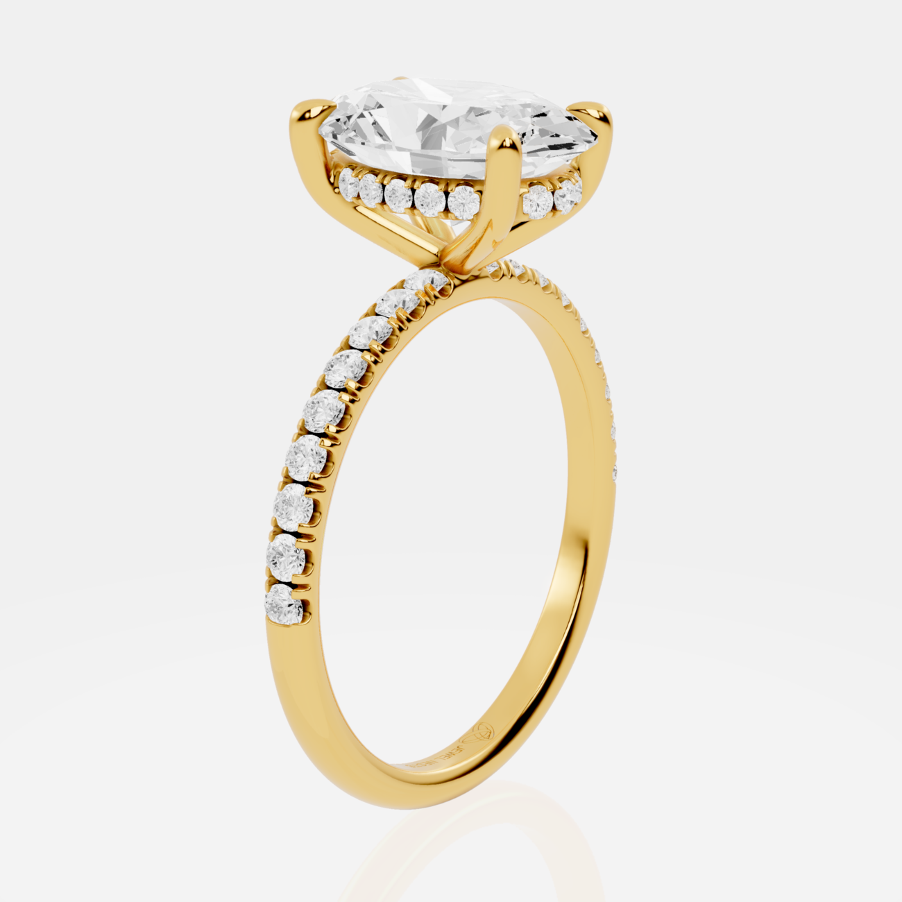 engagement ring hidden halo