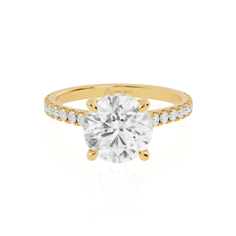 ERHH022RD-02Y-#Viwe1 Eternity Rings Hidden Halo