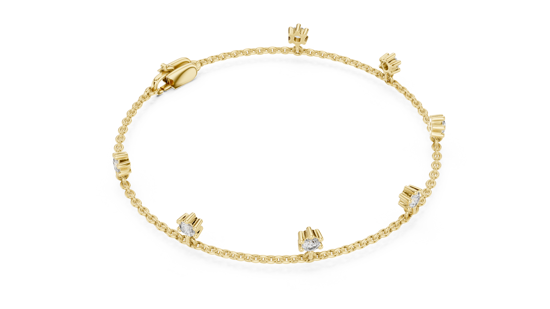 Lab Grown Round Bracelet
