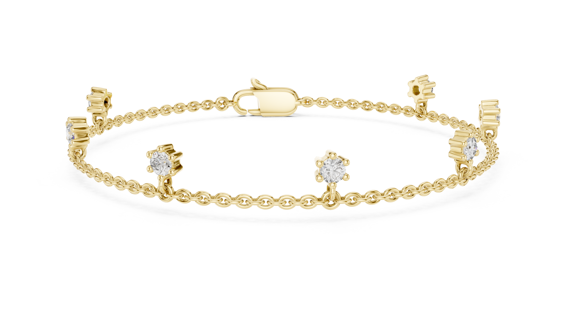 Lab Grown Round Bracelet