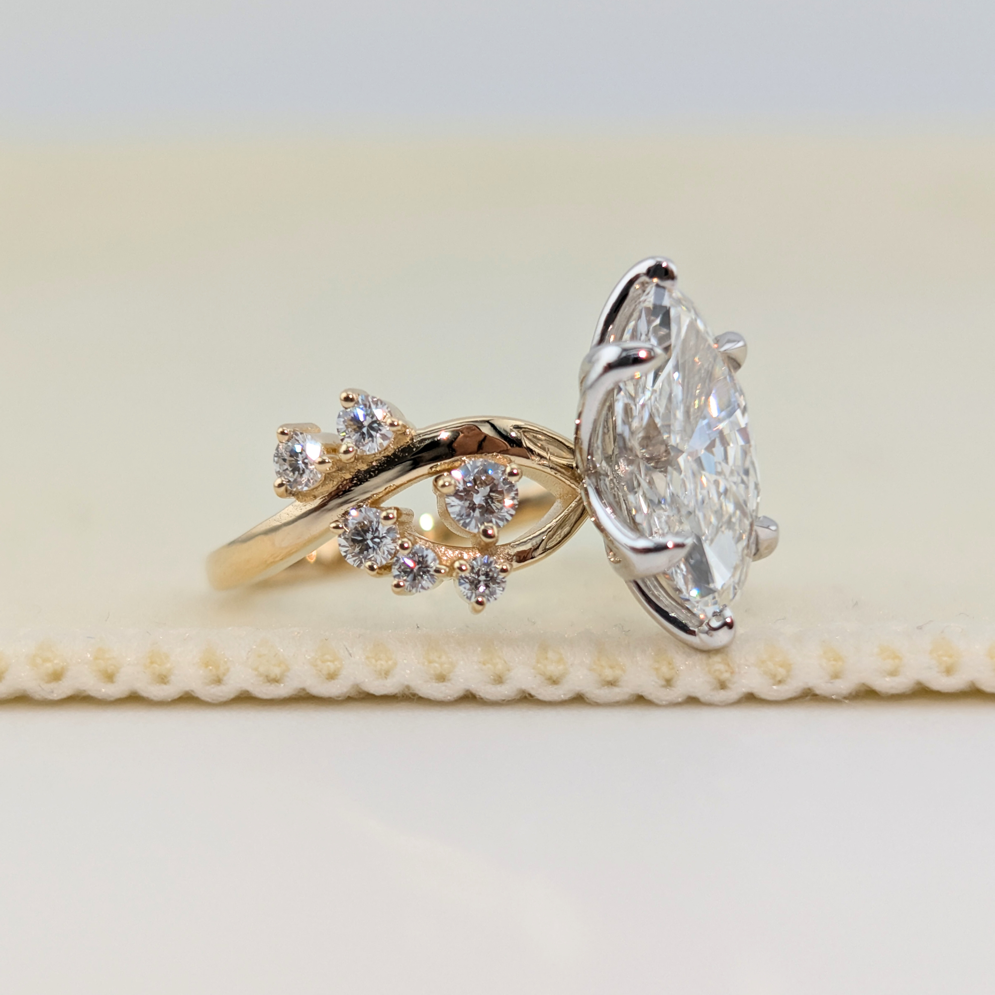 Marquise diamond engagement ring Marquise diamond engagement ring