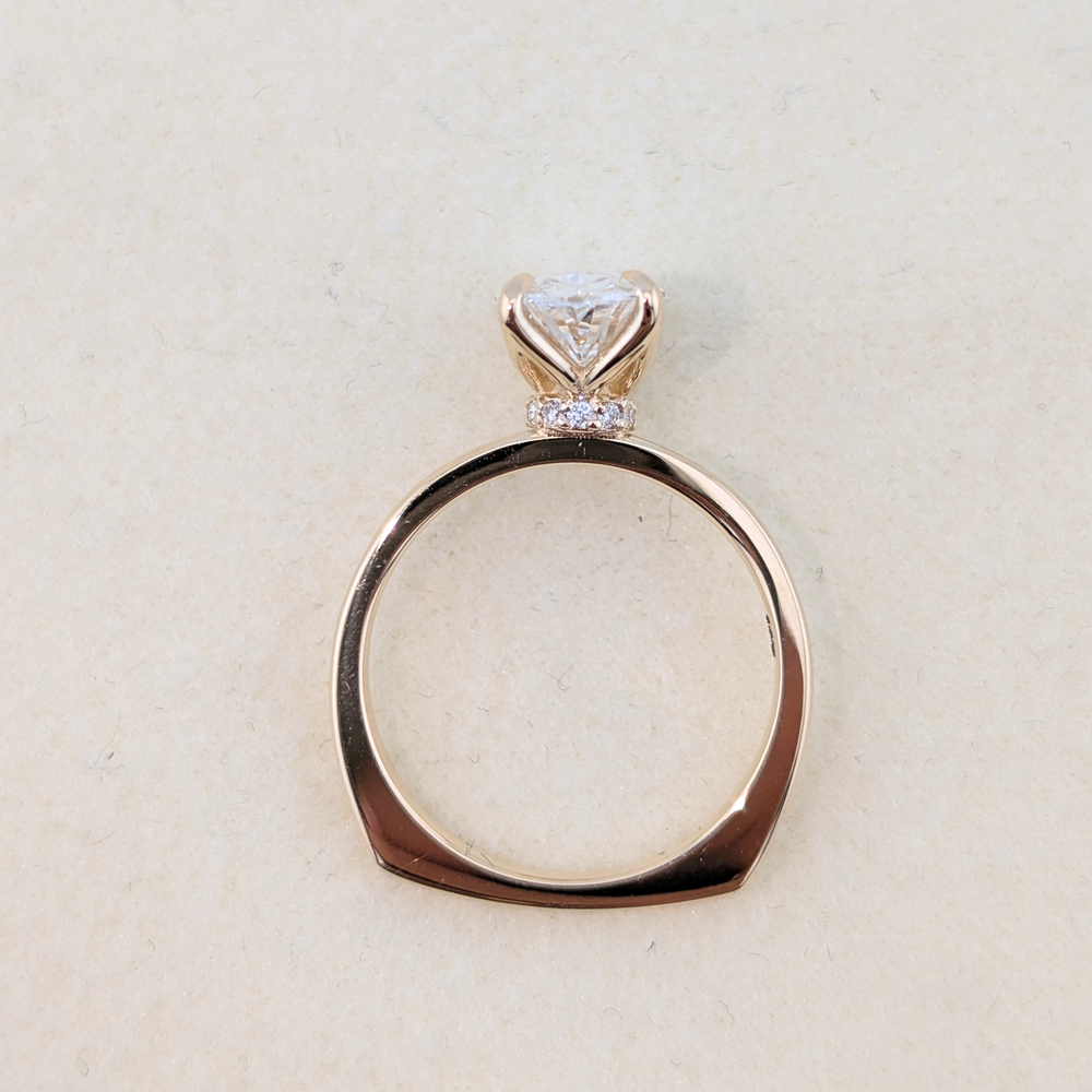 oval diamond hidden halo ring oval diamond hidden halo ring